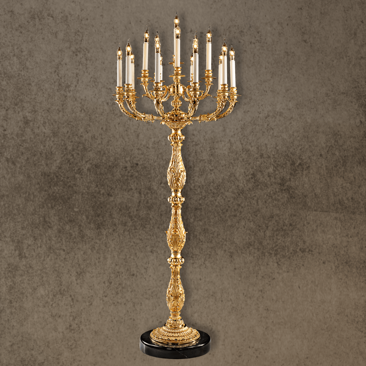 French Empire Floor Lamp | Élysée Grand Candélabre Royale – HDLS