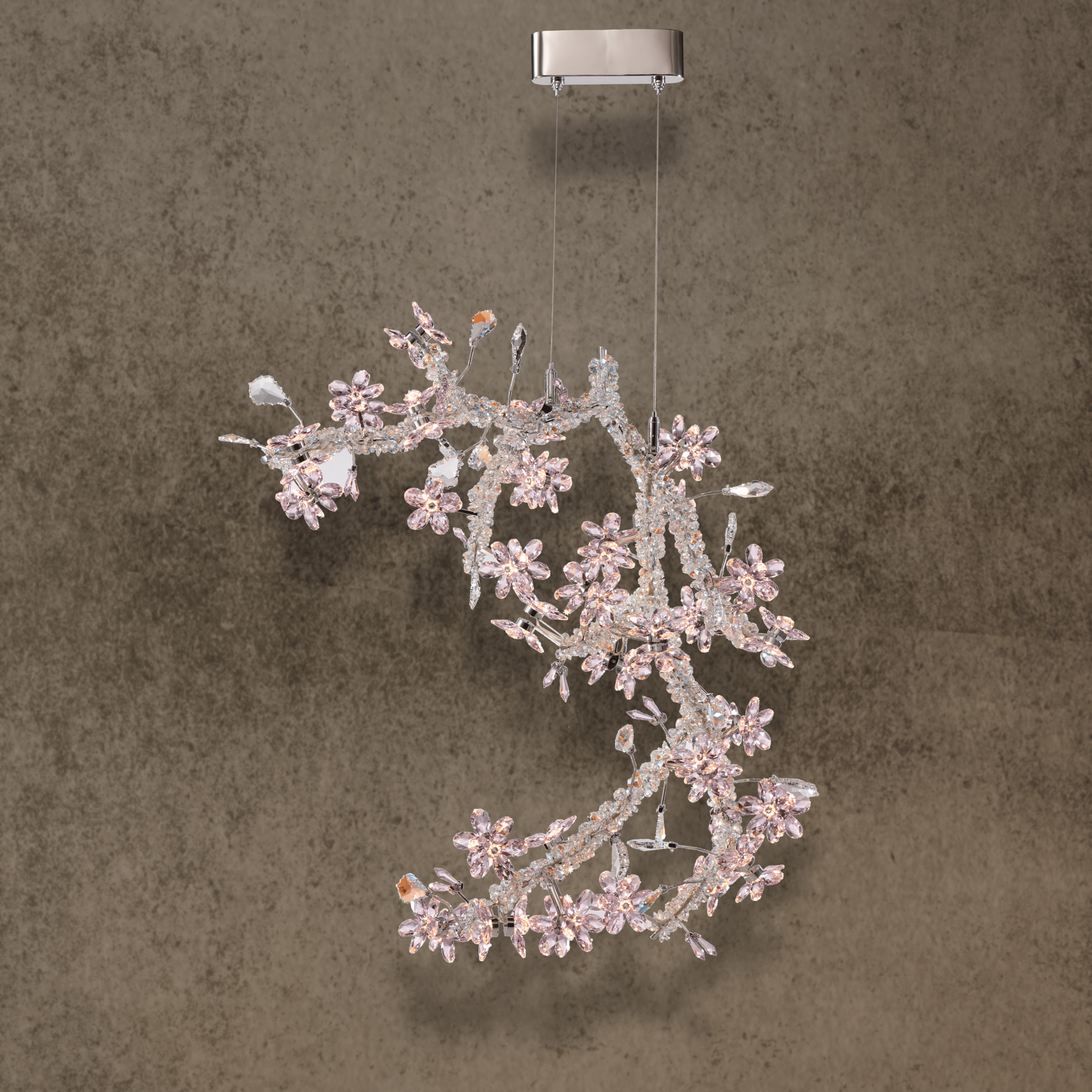Flora Lumina Crystal Blossom Pendant Light Designer Lighting