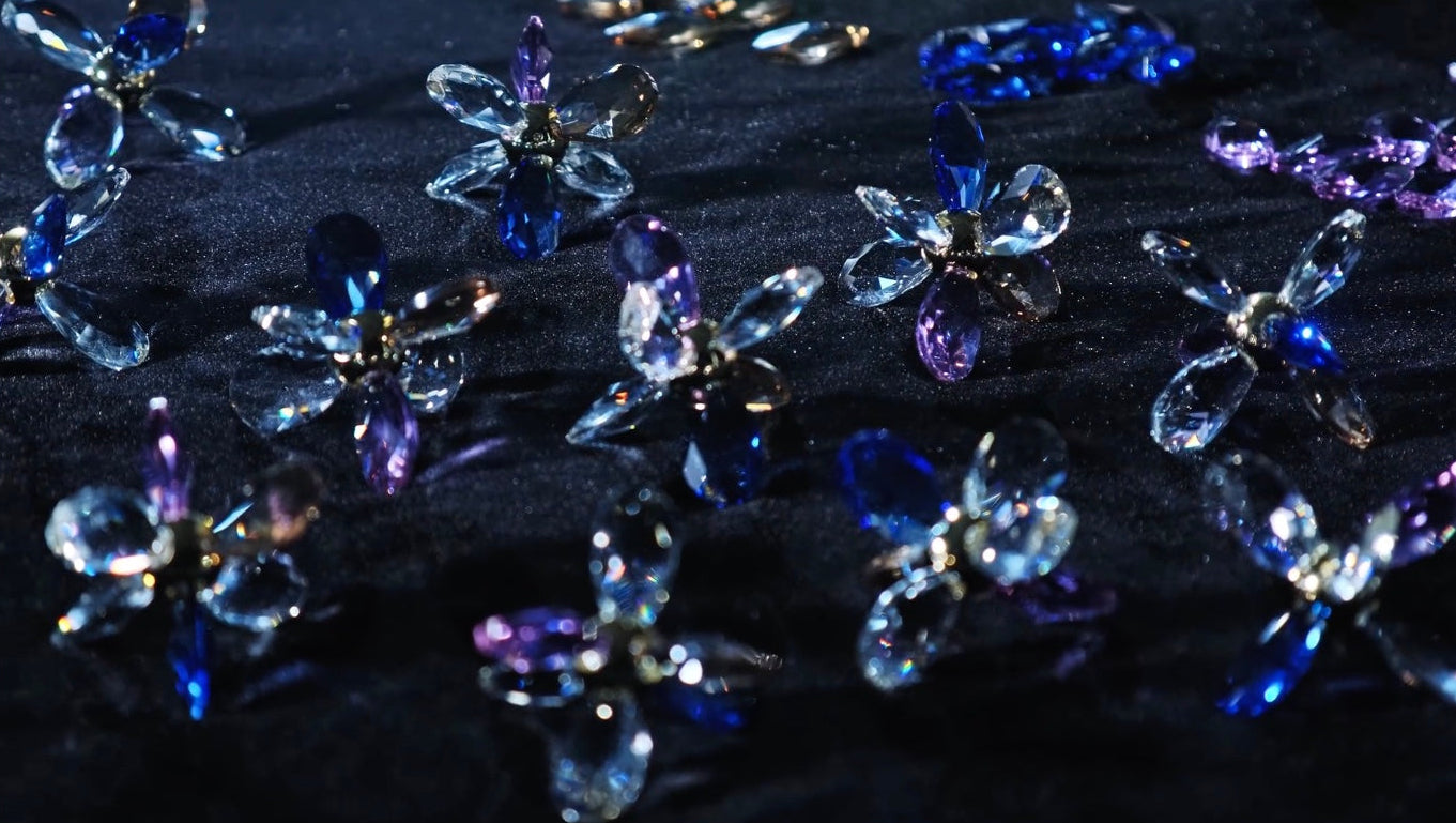 Handcrafted crystal material samples showcasing precision, clarity, and refined craftsmanship by HDLS