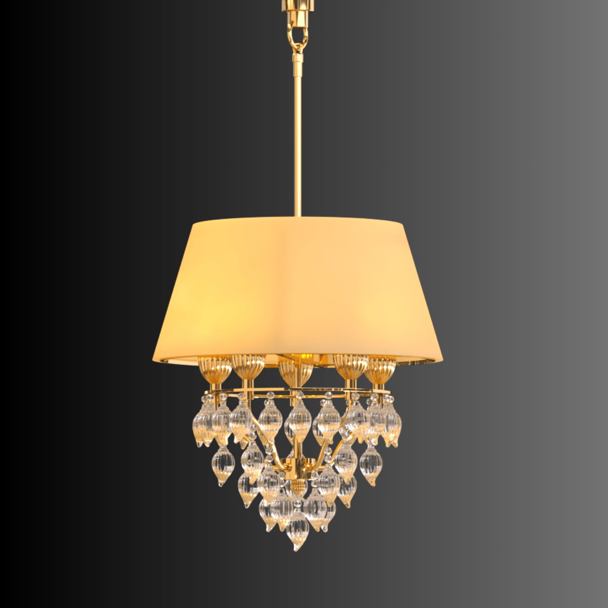 مصباح معلق ملكي من العاج