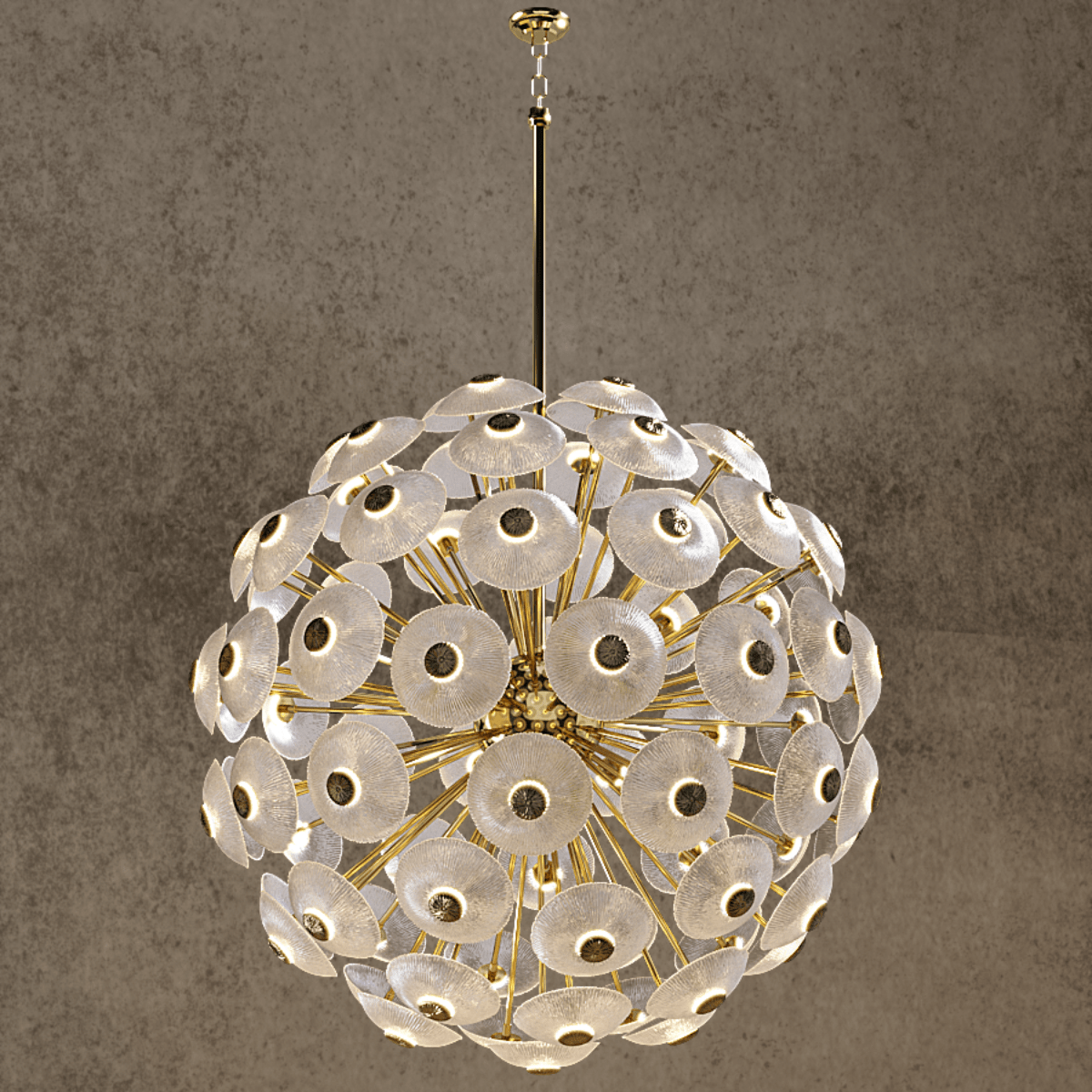 القطر 100 سم (39.3 بوصة) / الذهب المصقول