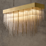 Rainfall Luxe Chandelier in gold finish 