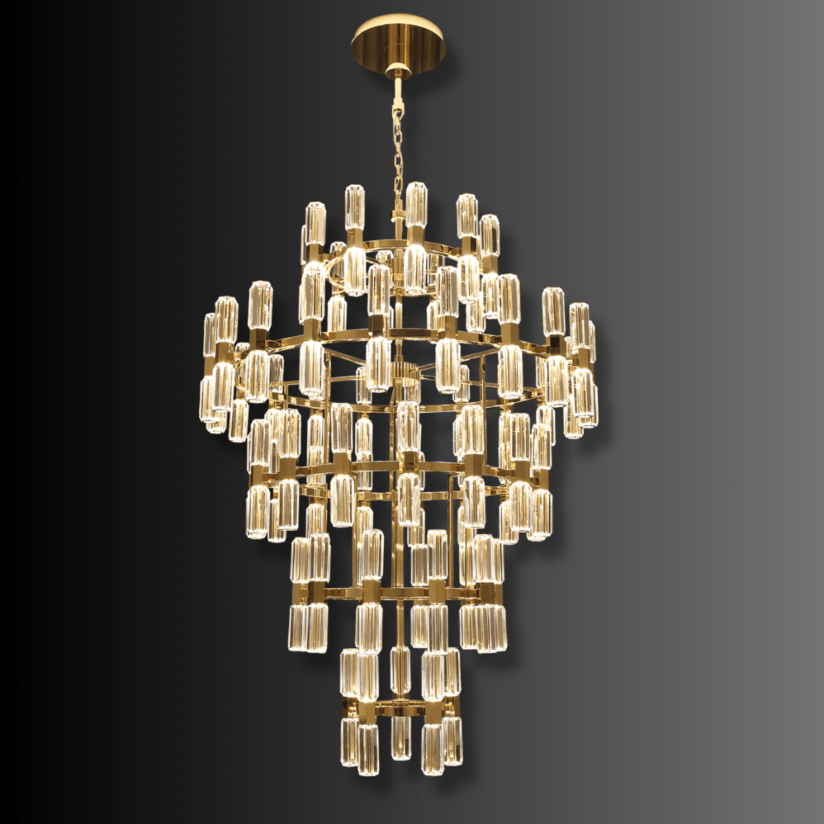 Athena Royale Tiered Crystal Chandelier