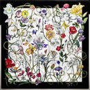 Limited-edition Swarovski crystal floral artwork designed for luxury architectural interiors