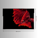 Luxury crystal wall art size reference showing 180 cm(71") by 120 cm(47.2") frame for statement interiors.