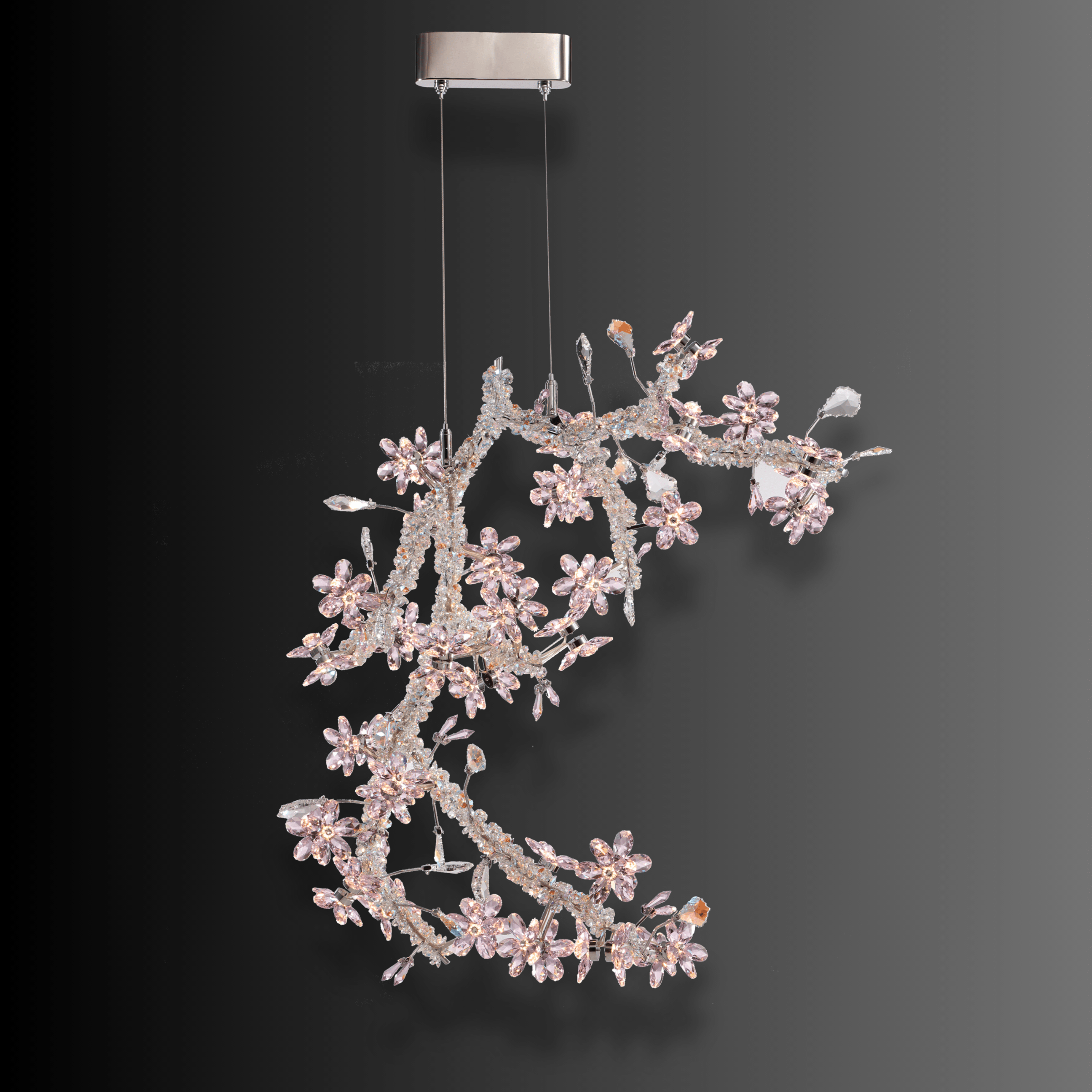 Flora Lumina Crystal Blossom Pendant Light Designer Lighting 