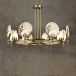 HDLS Lighting Ltd Chandelier Amalthea, luxury marble/copper chandelier.SKU: chn#5343Y98