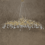 HDLS Lighting Ltd Chandelier copper / >7 / L125xW60xH65cm, L, Warm White Golde Brunch Crystal Chandelier