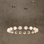 HDLS Lighting Ltd Chandelier Dia 125cm x 18 Marble balls Lunar Glow Chandelier – Modern Marble Masterpiece