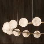 HDLS Lighting Ltd Chandelier Dia 125cm x 18 Marble balls Lunar Glow Chandelier – Modern Marble Masterpiece