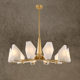 HDLS Lighting Ltd Chandelier Dia100cm(10 lights) / Matt Gold Aurora Sculpted Chandelier