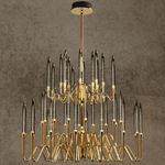 HDLS Lighting Ltd Chandelier Dia127cmxH60cm(48lights) Crown, Temporary Designer Chandelier