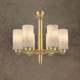 HDLS Lighting Ltd Chandelier Dia50xH55 Gilded Grace Chandelier – Spanish Marble and Copper Brilliance