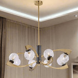 HDLS Lighting Ltd Chandelier Dia69cmxH32cm(6lights) Aurora Crystal Bloom Chandelier