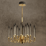 HDLS Lighting Ltd Chandelier Dia75cmxH54cm(16lights) Crown, Temporary Designer Chandelier