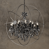 HDLS Lighting Ltd Chandelier FOUCAULT'S ORB SMOKE CRYSTAL CHANDELIER