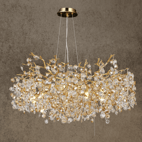 HDLS Lighting Ltd Chandelier gold / Dia98cm / Warm White Illuminate Your Space with the Melis Luxury Crystal Chandelier