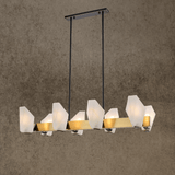 HDLS Lighting Ltd Chandelier L100cm(8 lights) / Matt Gold Aurora Sculpted Chandelier