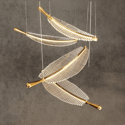 HDLS Lighting Ltd Chandelier PIOMBO, Modern Creative Leaf LED Chandelier. CODE:CHN#85LLA5