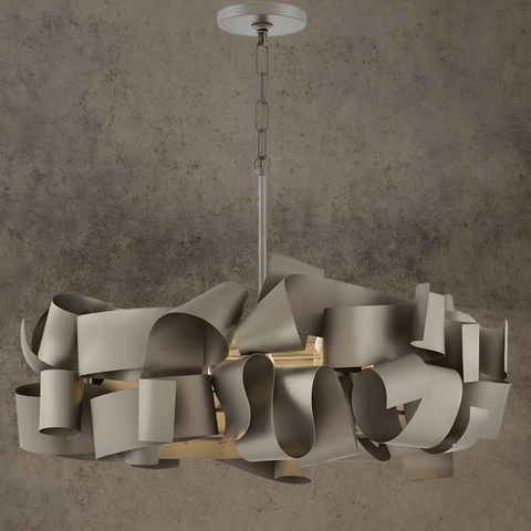 HDLS Lighting Ltd Chandelier Riccioli grigio scuro/Riccioli d'oro. SKU: HDLS#30021RI2