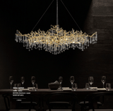 HDLS Lighting Ltd Chandelier Style B  L135xH65cm / White Light 6000K CONTEMPORARY LUXURY DESIGNER CHANDELIER.