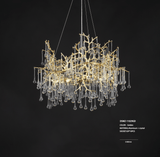 HDLS Lighting Ltd Chandelier Style B  L80xH65cm / White Light 6000K CONTEMPORARY LUXURY DESIGNER CHANDELIER.