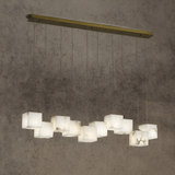 HDLS.Lighting LTD Chandelier Transform Your Home with the Cubist Marble Luxury Chandelier