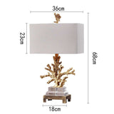 HDLS.Lighting LTD tabl lamp White / EU plug American Vintage Gold Table Lamp.