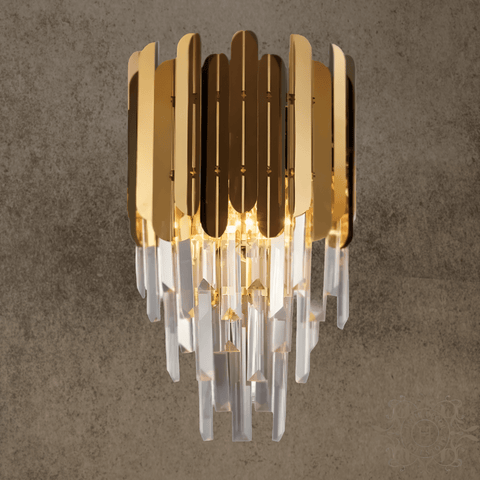 HDLS Lighting Ltd wall lamp Warm Light 3000K Celestial Elegance Wall Light – Gilded Glamour in Crystal