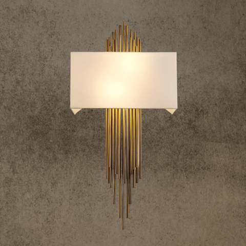 HDLS Lighting Ltd wall lamp Warm Light 3000K Gilded Fringe Wall Light – Elegant Vertical Brilliance