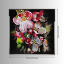 June Swarovski crystal floral wall sculpture dimensions 120 × 120 cm by HDLS House
