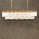La Scala Crystal Barone luxury gold-plated crystal chandelier by HDLS Lighting Ltd, designed for luxury interiors.