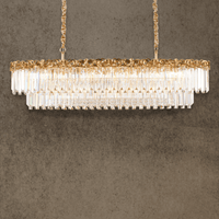 La Scala Crystal Barone luxury gold-plated crystal chandelier by HDLS Lighting Ltd, designed for luxury interiors.