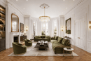 La Scala Crystal Conte luxury crystal chandelier in a modern South Kensington London living room