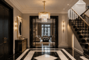 La Scala Crystal Contessa luxury crystal chandelier in a Chelsea Harbour London residence entrance hall