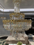 La Scala Crystal Sovrano grand crystal chandelier by HDLS Lighting  in the HDLS studio.