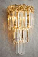 La Scala Crystal Visconte luxury crystal wall lamp in 18K gold-plated finish by HDLS Lighting Ltd