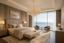 Luce Regale Avorio Classica 10-light chandelier in a luxury ocean-view Florida bedroom