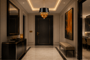 Luce Regale Donatello Piccolo luxury Murano-style pendant light in a modern Chelsea apartment entrance