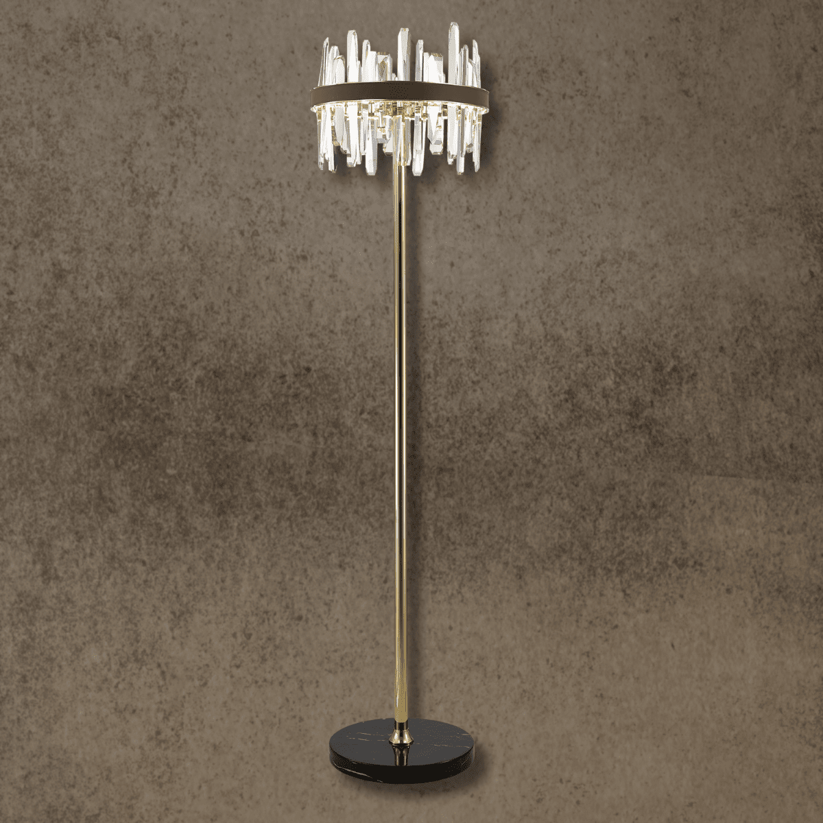 Manhattan Column Crystal Floor Lamp