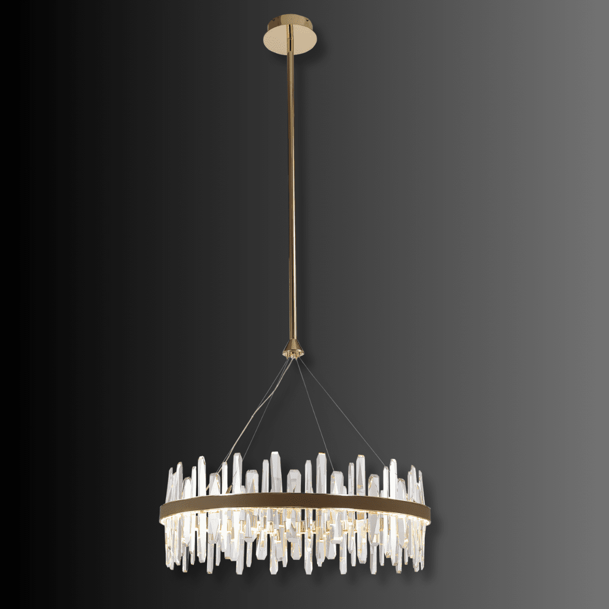 Manhattan Halo Crystal Chandelier