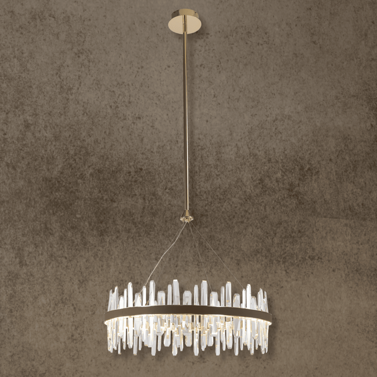 Manhattan Halo Crystal Chandelier