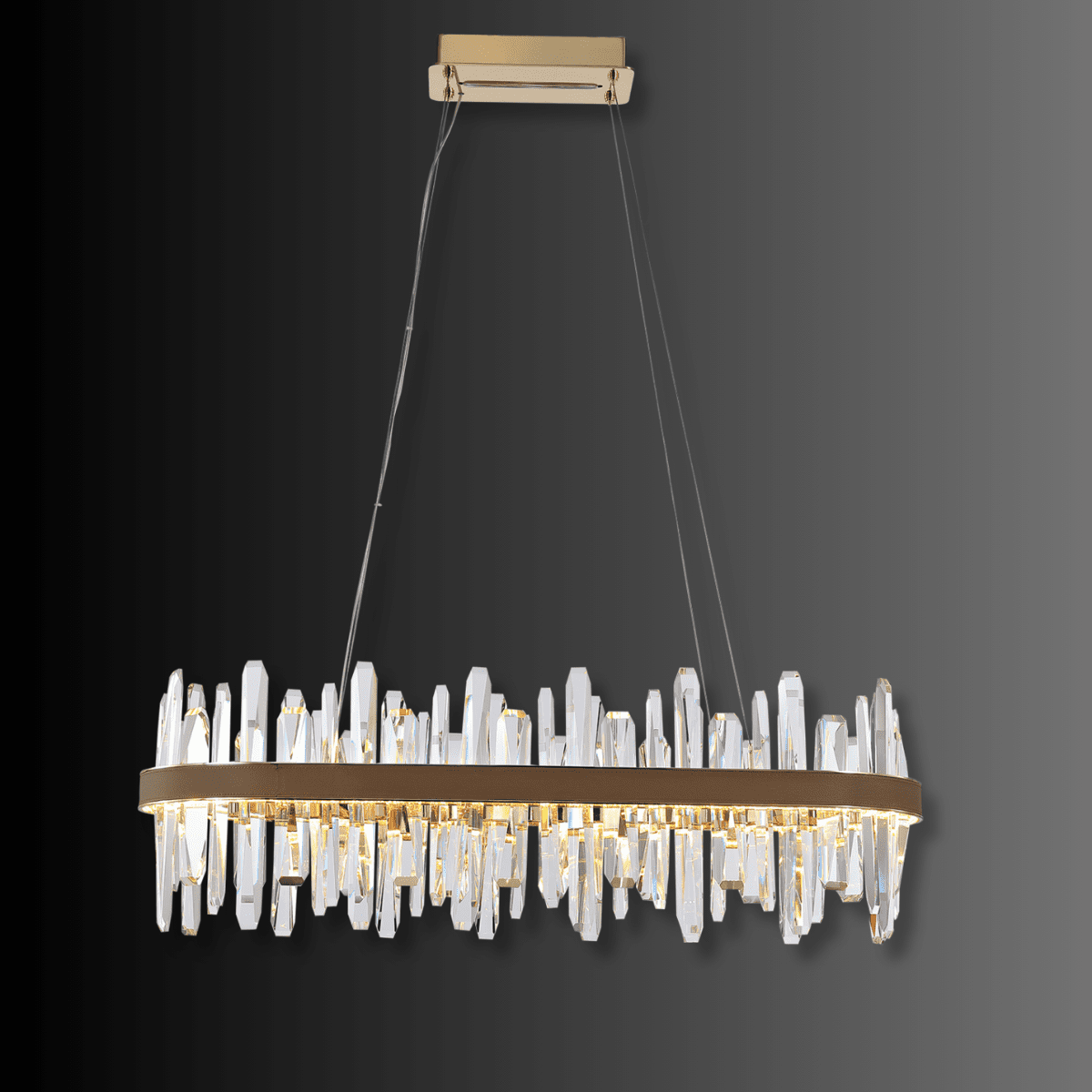 Manhattan Linear Crystal Chandelier