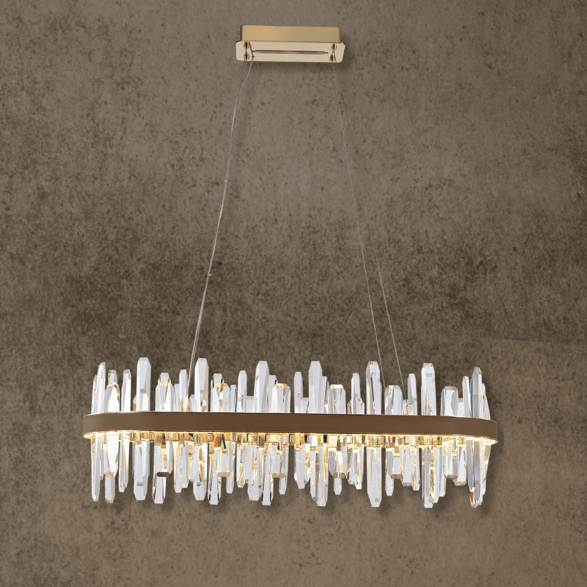 Manhattan Linear Crystal Chandelier