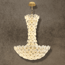Modernus Grande large glass discs chandelier for double height ceilings by HDLS Lighting