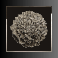 Ortensia limited-edition wall art featuring layered glass, natural shell and Swarovski crystals in a framed composition