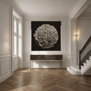 Ortensia limited-edition wall art displayed in a refined luxury interior with classic architectural detailing