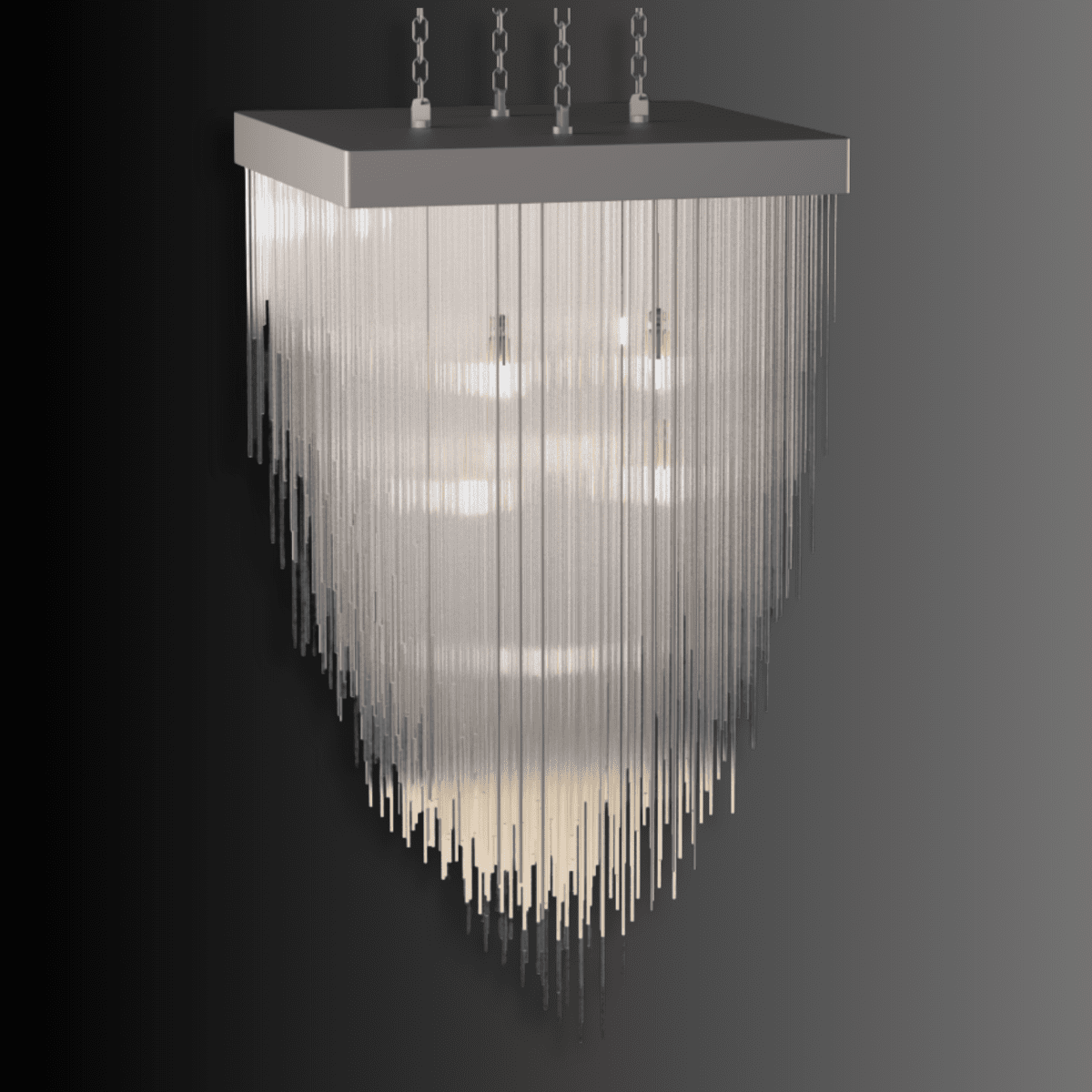 Petra Argent Square Chandelier