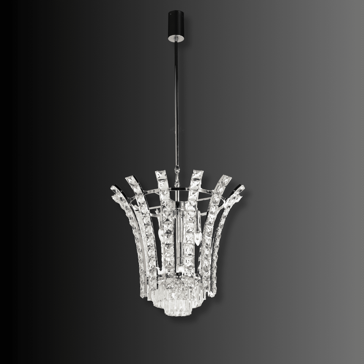 Plaza Crown Crystal Pendant