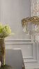 La Scala Crystal Duca luxury crystal chandelier by HDLS Lighting, filmed in the HDLS studio with 18K gold-finished detailing.